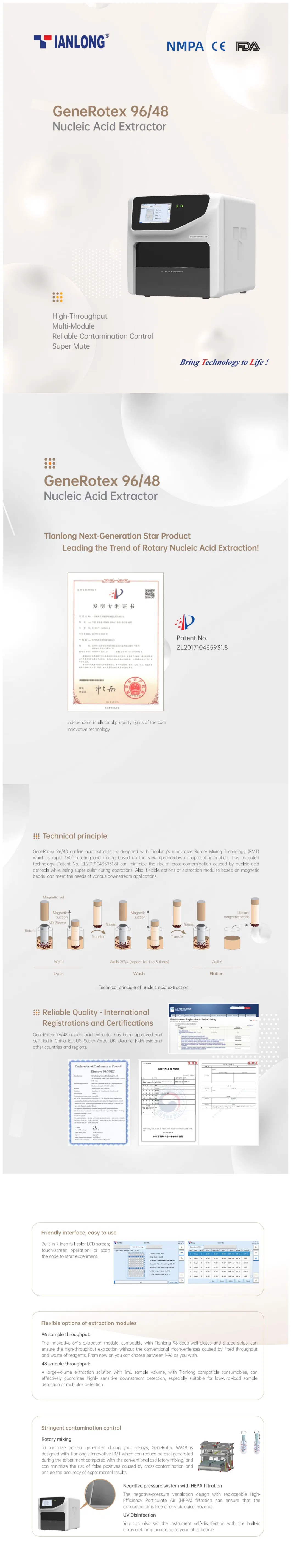 GeneRotex48 -48 Well Automated Nucleic Acid Extractor