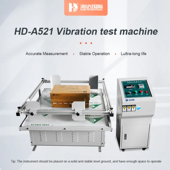 Macchina/strumento per test di vibrazione per simulazione di pacchetti di scatole di cartone Ista per attrezzature da laboratorio